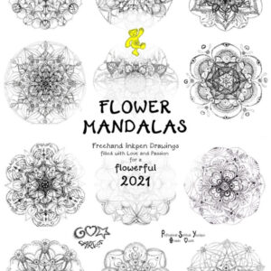 Printable Coloring Calendar, Flower Mandalas