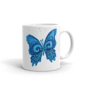 Blue Butterfy Mug