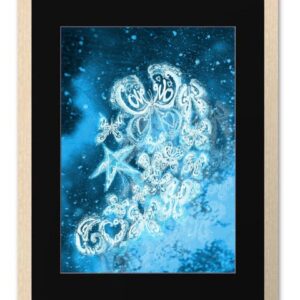 Space Butterflies Blessings art print