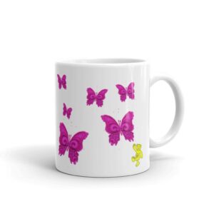 Pink Butterfly Mug