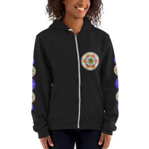 Cosmic Shiva Meditation Zip Hoodie