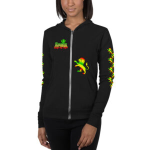 VIR lightweight Zip Hoodie with sleeve prints