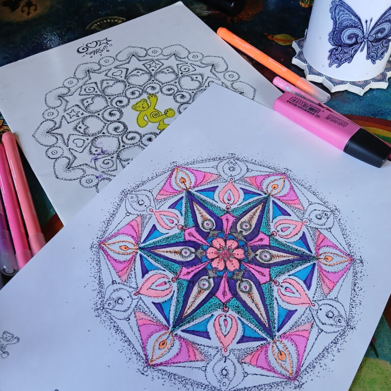 colorful tea time