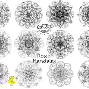 Flower Mandalas - Coloring Calendar